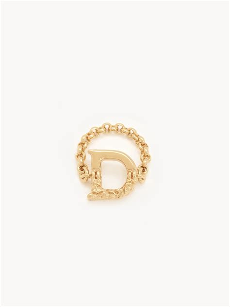 chloé alphabet ring|Alphabet ring .